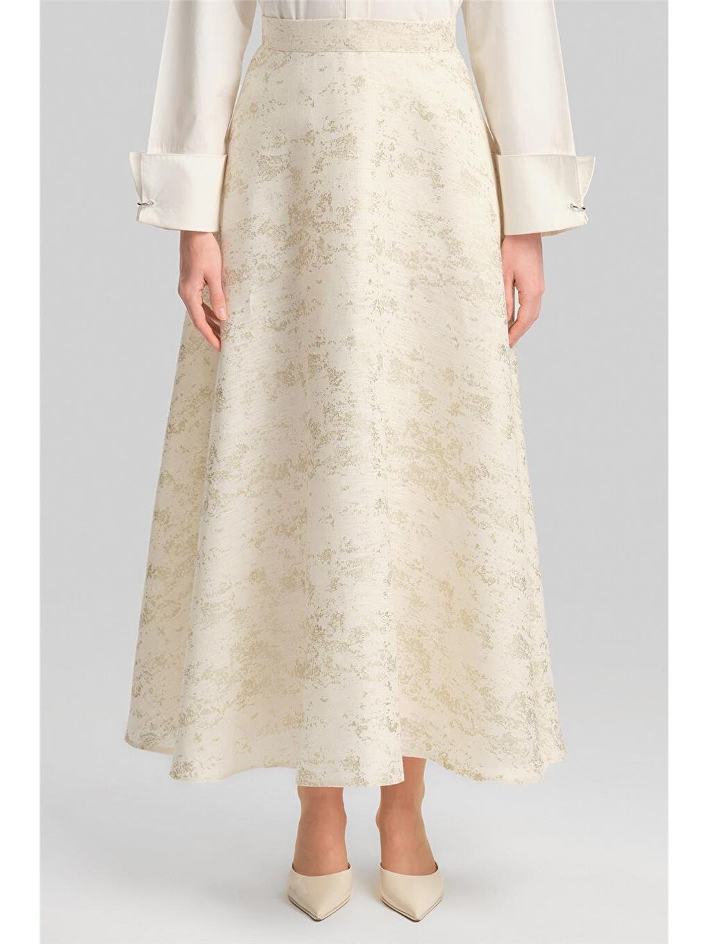 File Garnili Simli Etek 24Y1633 Bej-2