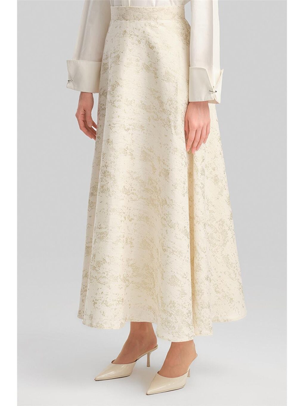 File Garnili Simli Etek 24Y1633 Bej-3