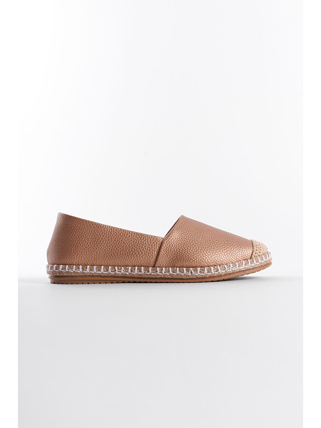 Capone Outfitters Pembe Pasarella Cilt Kadın Espadril - 1