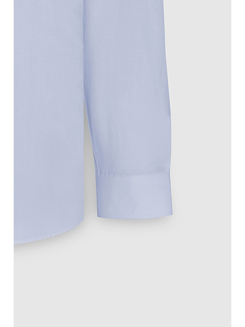 Erkek Açık Mavi Kolay Ütülenebilir Non-Iron Pamuklu Comfort Fit Geniş Kesim Klasik Yaka Gömlek-8