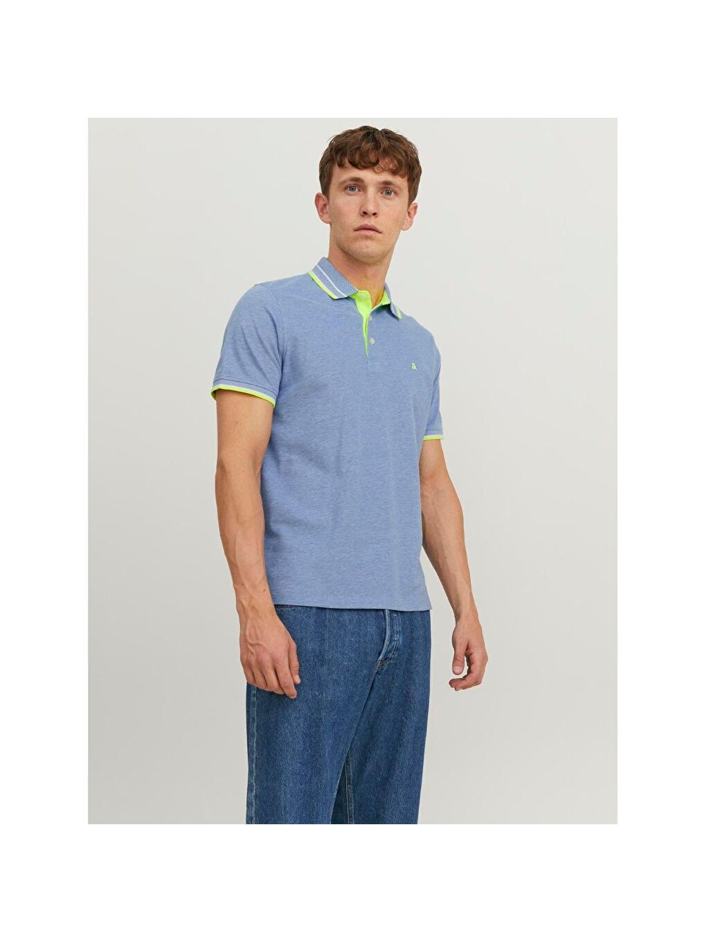 Jack & Jones Jack Jones Paulos Erkek Mavi Klasik Yaka Polo Tişört - 1