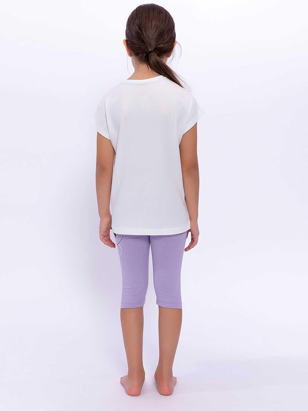 Ekru Snoopy Kız Çocuk Taytlı Takım 3-8 Yaş Krem-2