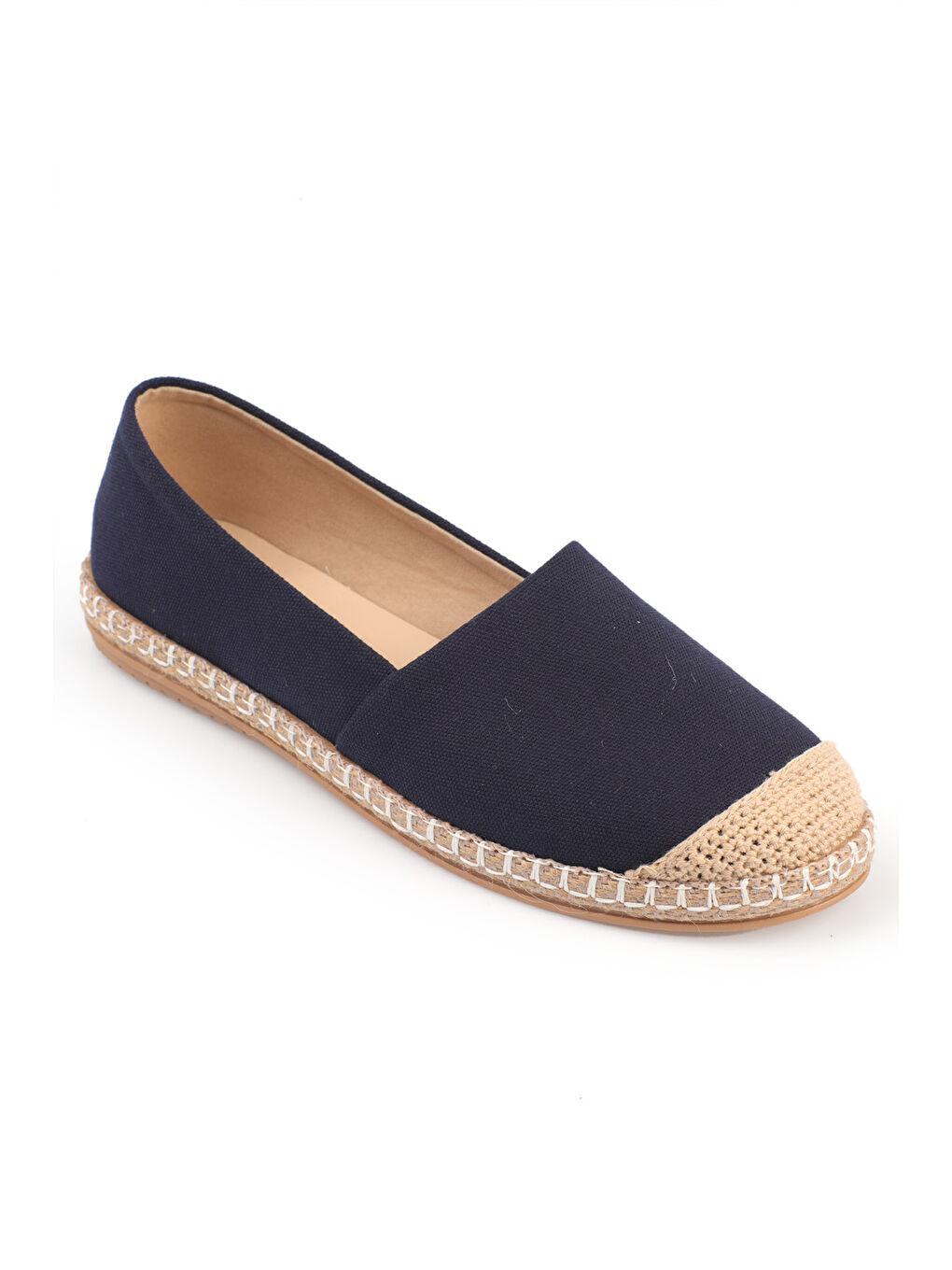 Capone Outfitters Lacivert Pasarella Keten Kadın Espadril - 4