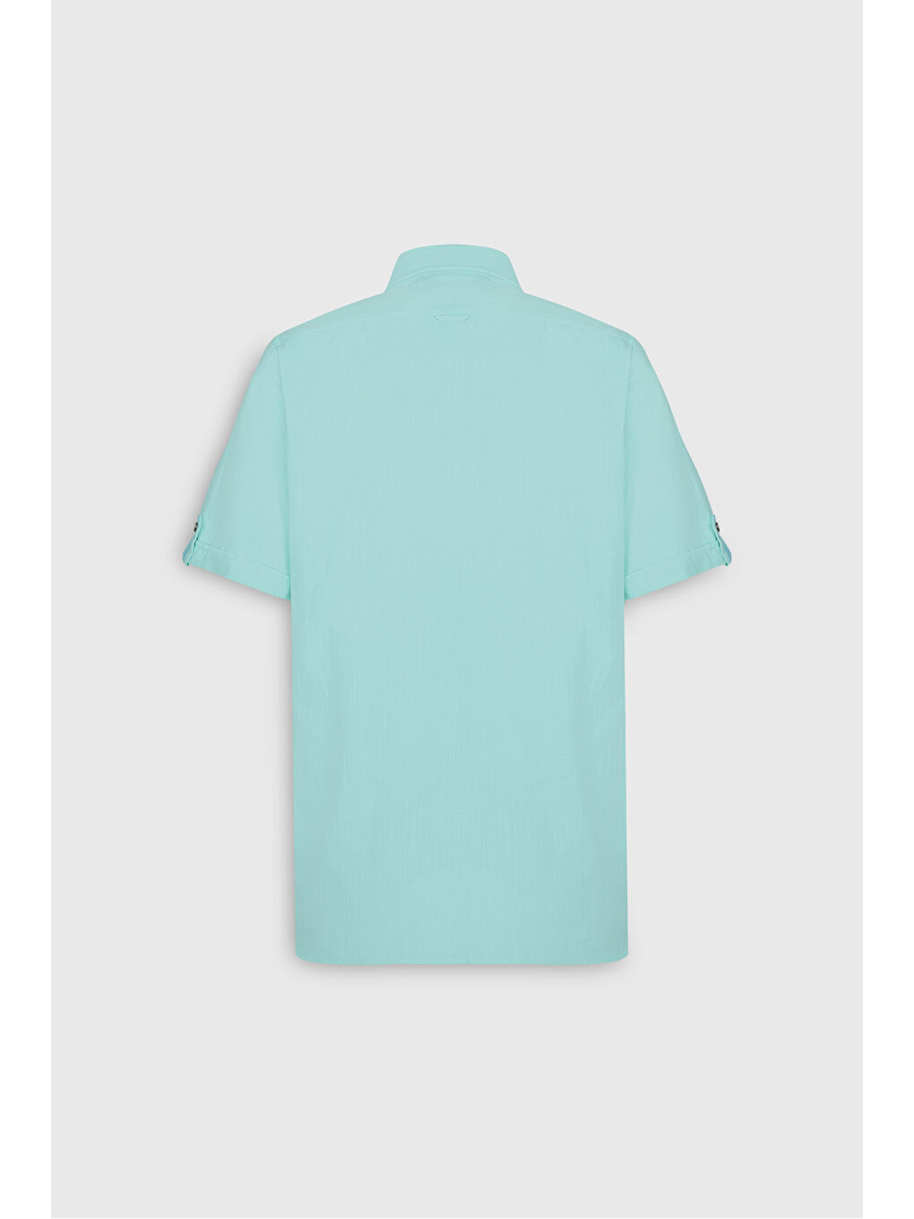 Mavi Erkek Mint Comfort Fit Rahat Kesim Gizli Düğmeli Yaka Keten Görünümlü %100 Pamuk Flamlı Gömlek-8