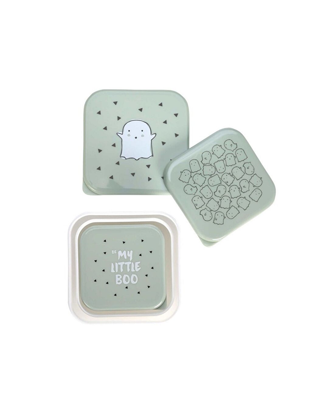 Mint Küçük Sevimli Hayalet 3'lü Beslenme Seti