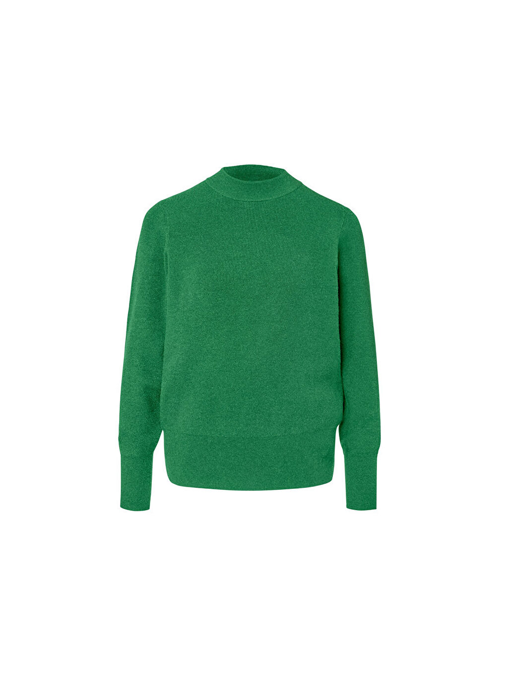 Kadın İnce Örgülü Kazak, Viskoz, Yeşil-3