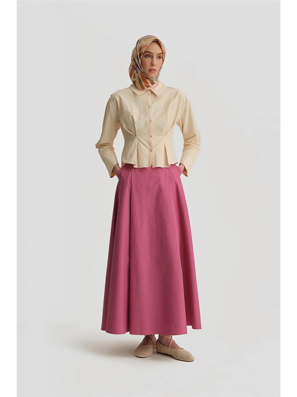 Pembe Pileli Pamuk Etek 25Y1800 Sümbül