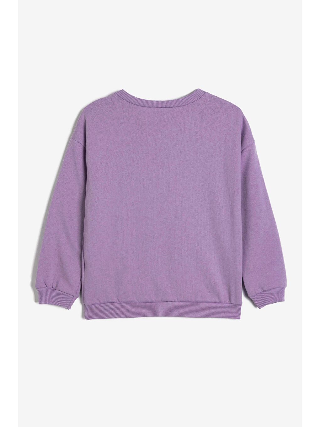 Luess Kız Çocuk Bisiklet Yaka Oversize Sweatshirt - Lila (2-3 Yaş 7-8 Yaş) - 2