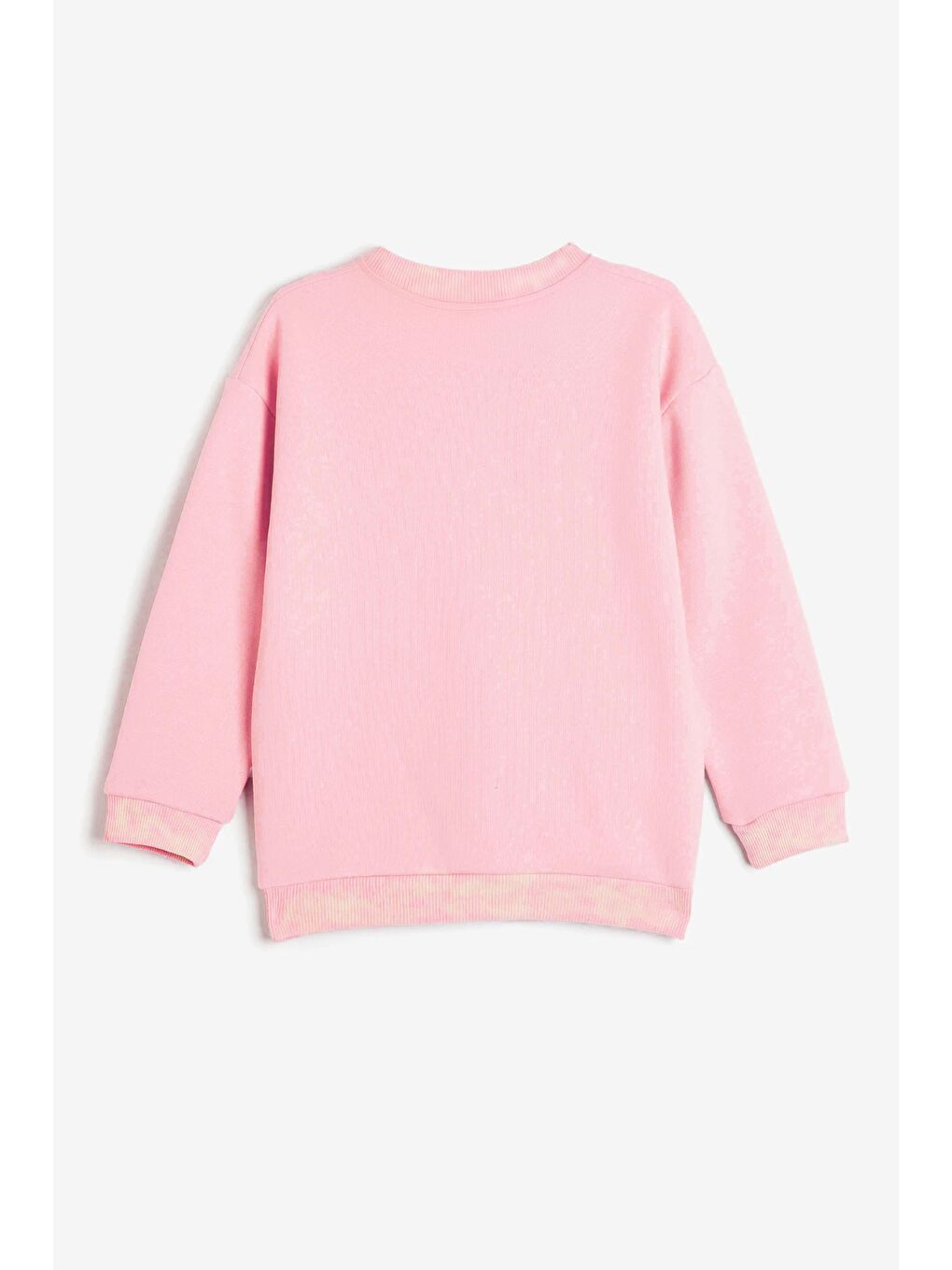 Luess Kız Çocuk Bisiklet Yaka Oversize Sweatshirt - Pembe (2-3 Yaş 7-8 Yaş) - 2