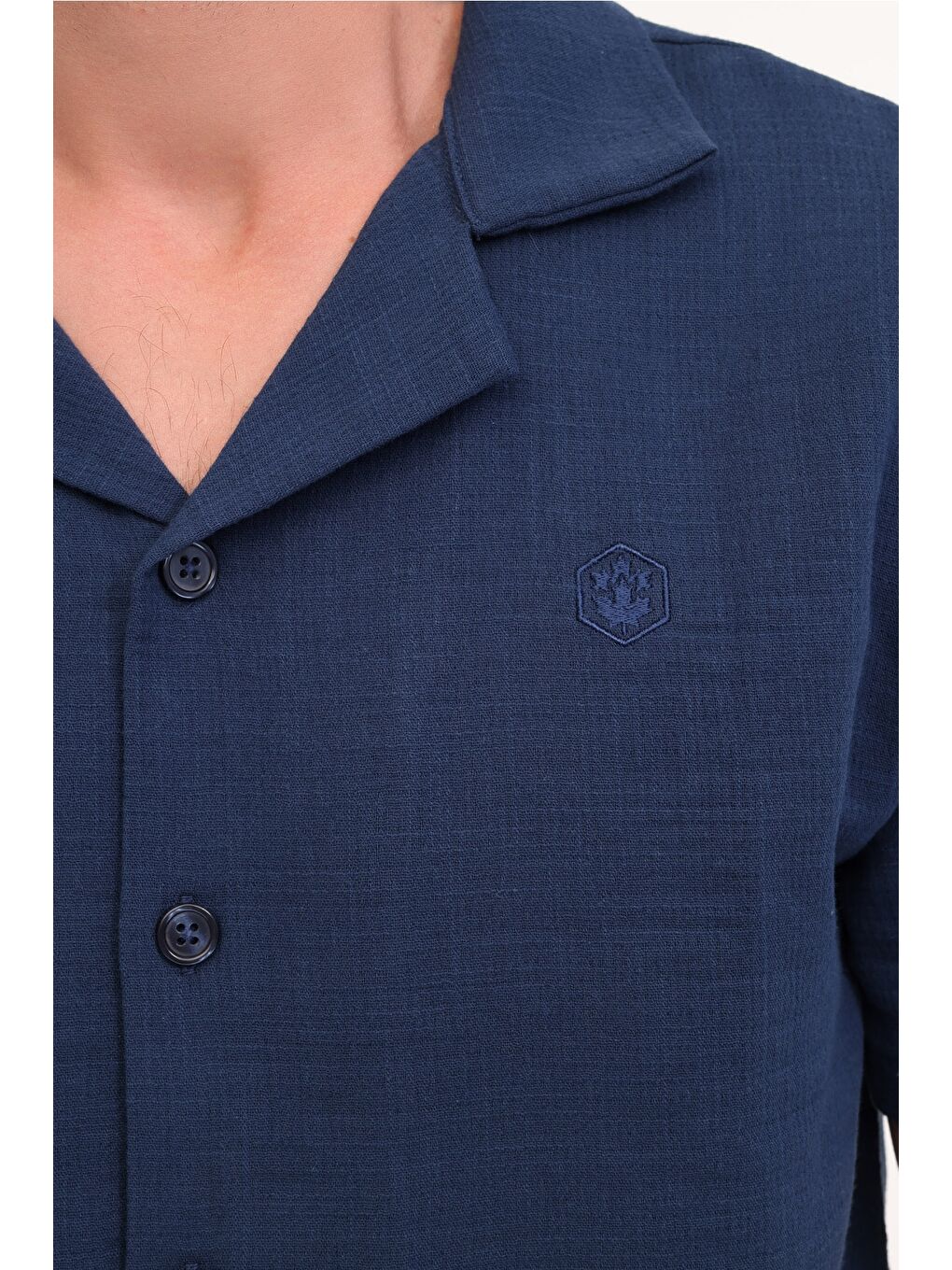 ML RASKOL 61HL103 5FX Lacivert Erkek Gömlek-2