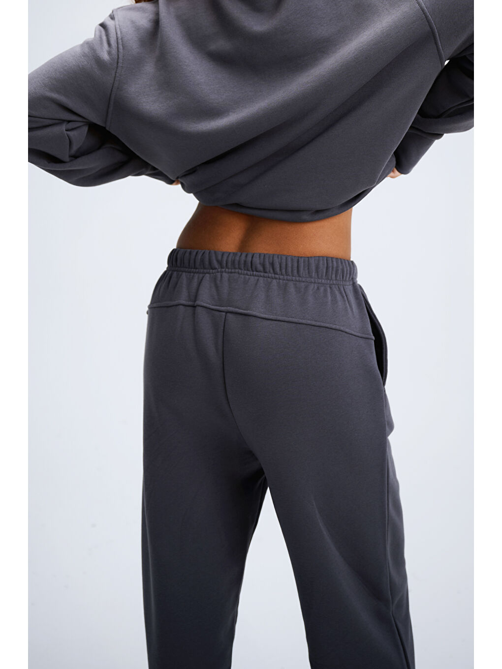 Kadın Timeless Jogger Antrasit Eşofman Altı-4