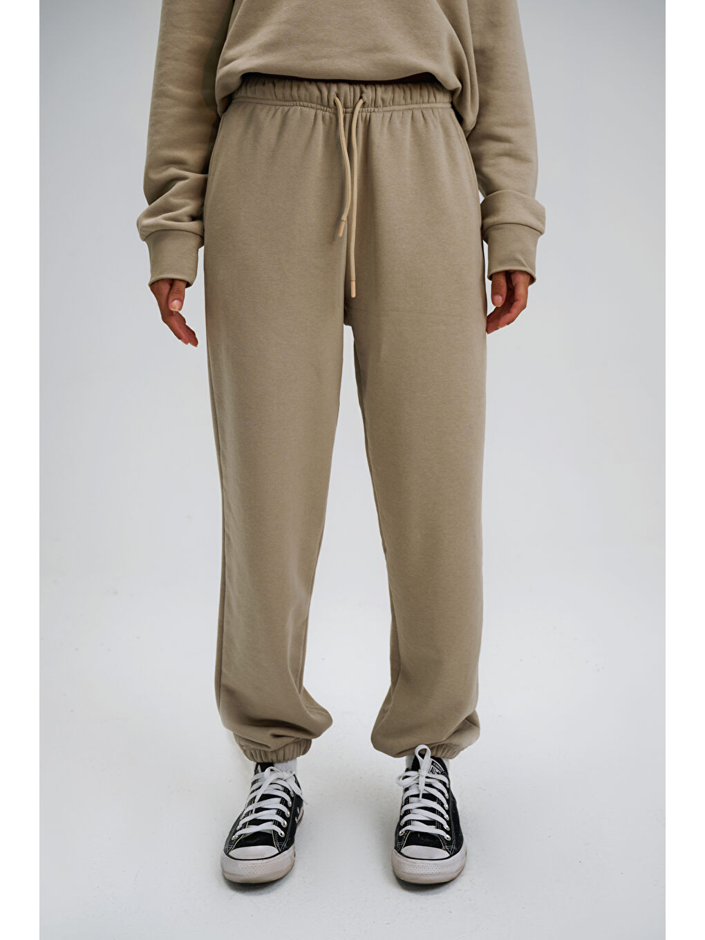 Bej Kadın Timeless Jogger Vizon Eşofman Altı-1