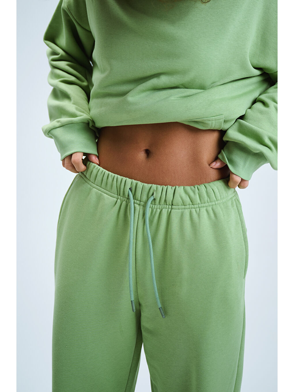 Kadın Timeless Jogger Fıstık Yeşili Eşofman Altı-3