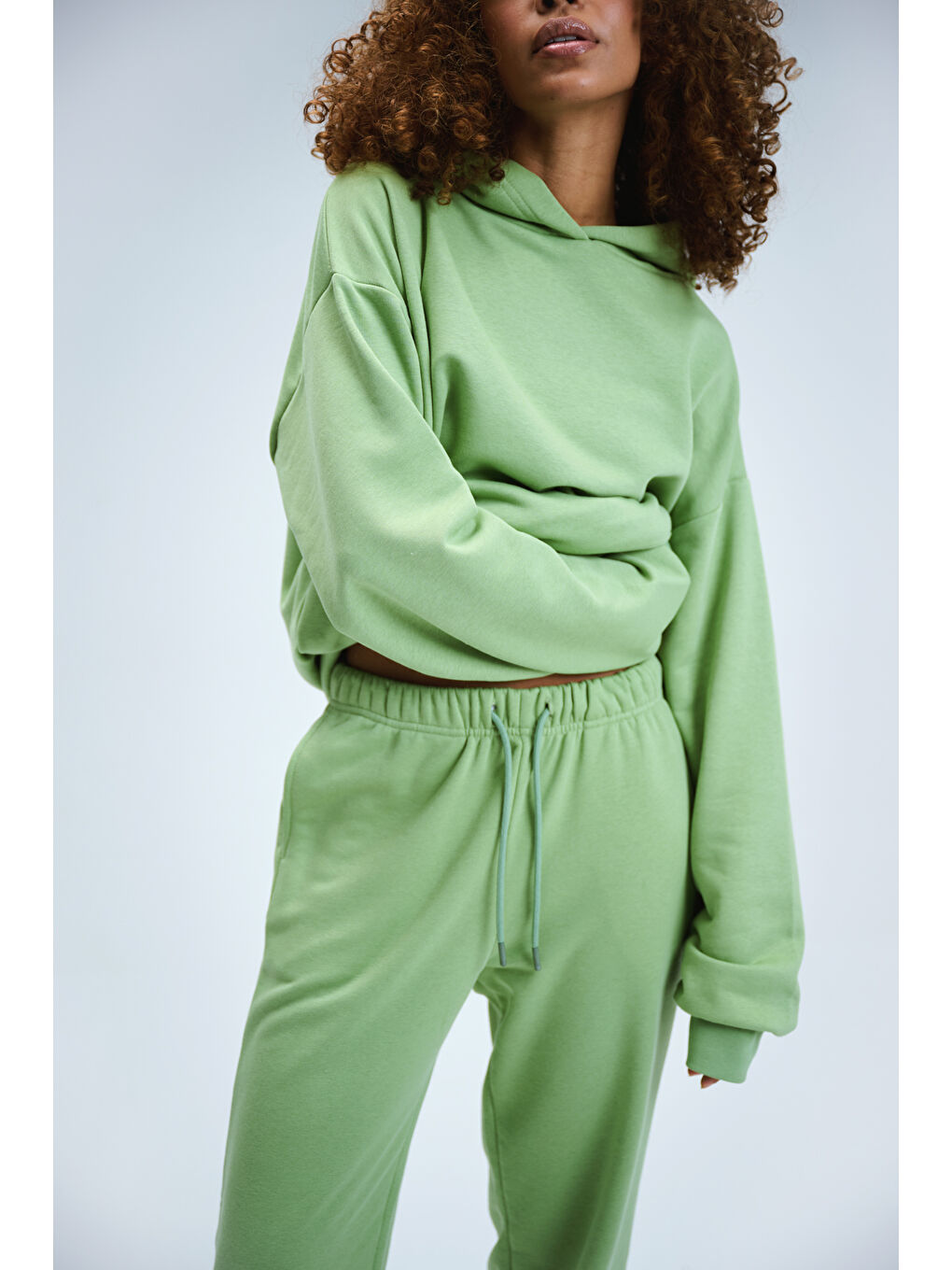 Kadın Timeless Jogger Fıstık Yeşili Eşofman Altı-4