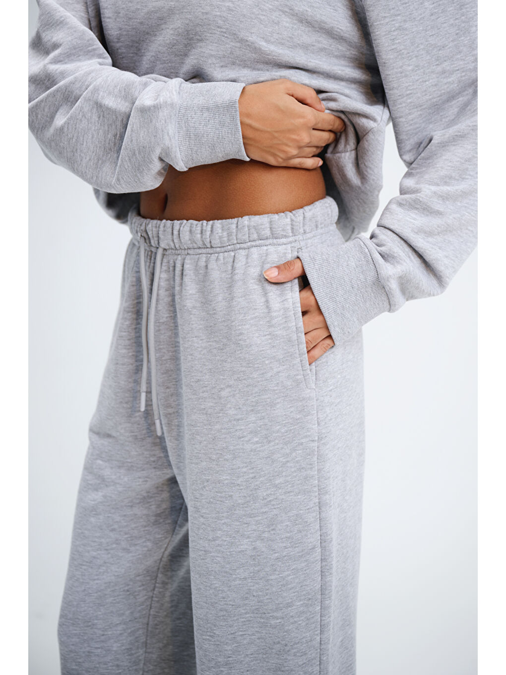 Kadın Timeless Jogger Gri Eşofman Altı-3