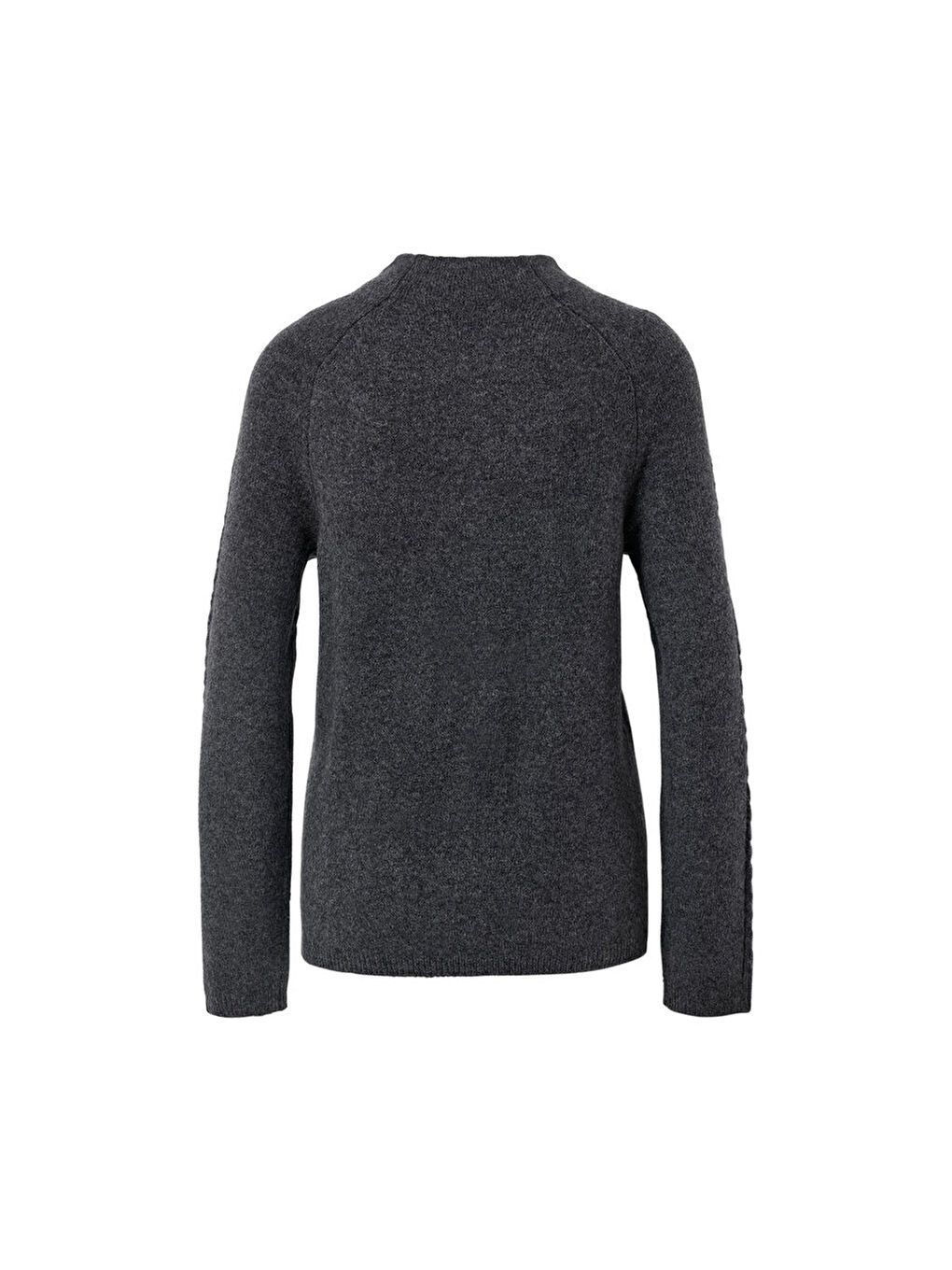 Kadın Kazak, Saç Örgü, Gri-4