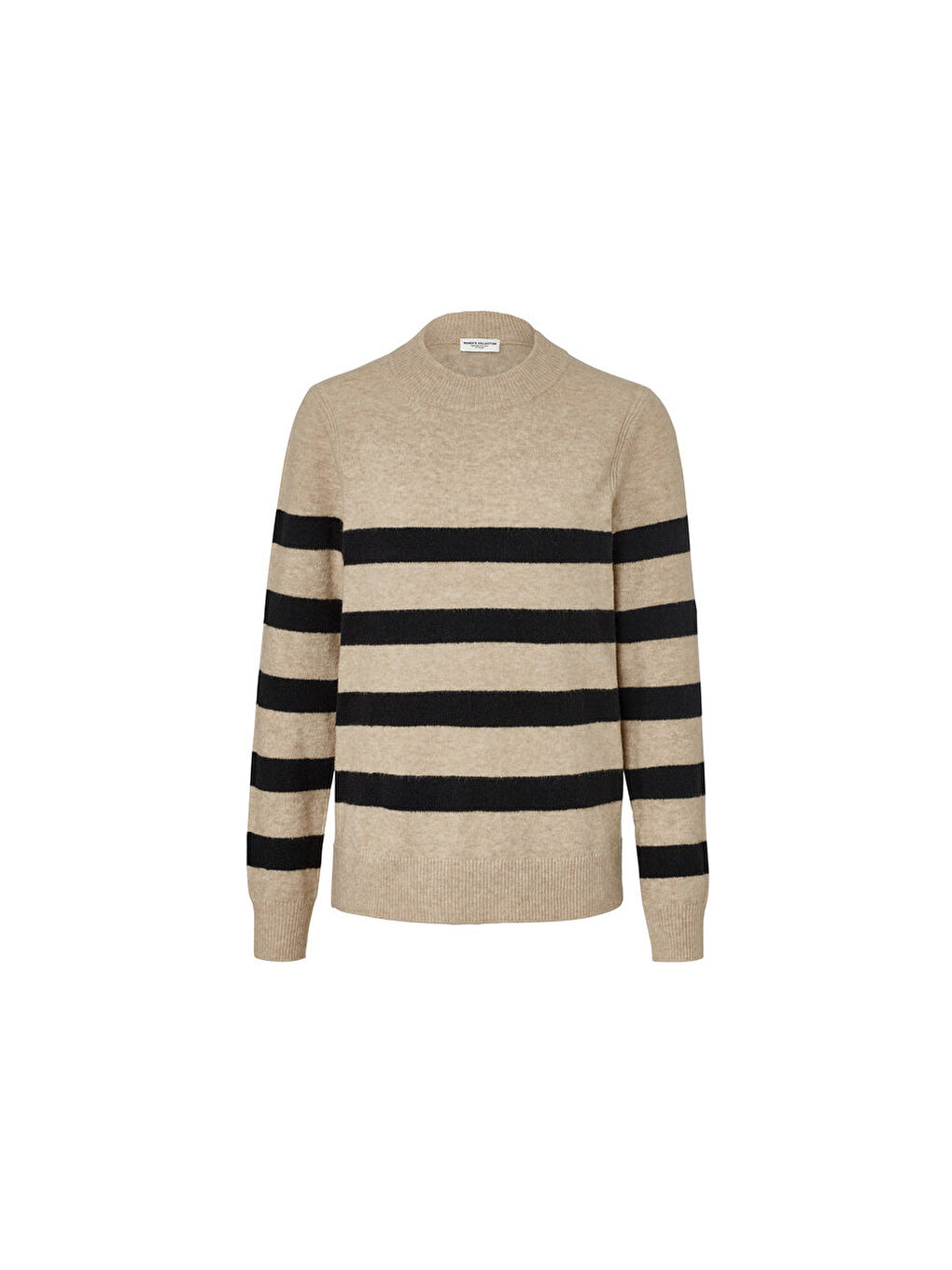 Bej Kadın Örgü Kazak, Çizgili-2