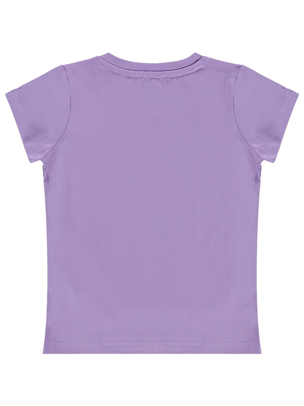 Mor Girls Tropical Baskılı 2-5 Yaş Tişört - Lila-1