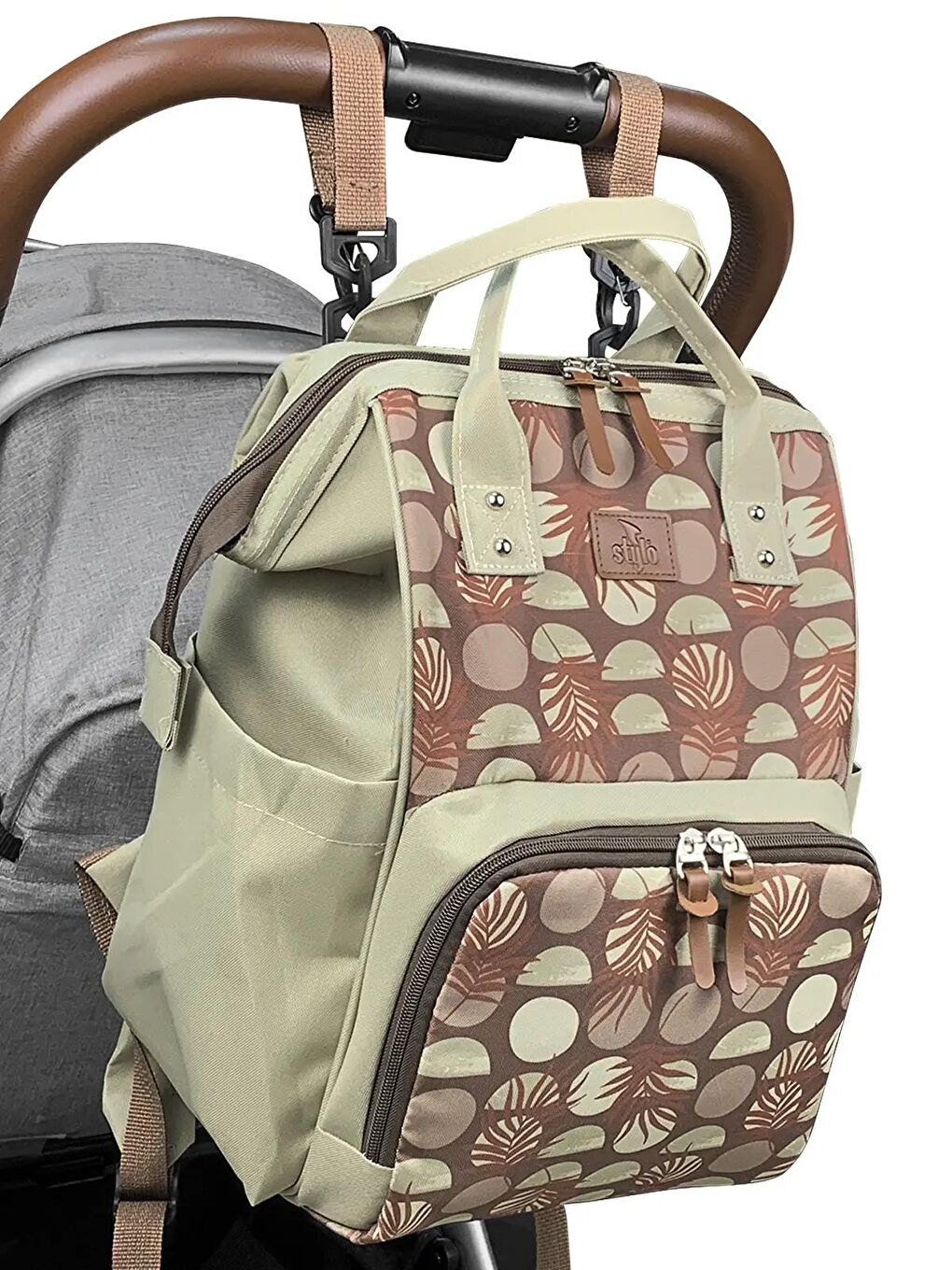 Paris Anne Bebek Bakım Sırt Çantası - Kahverengi Standart-2