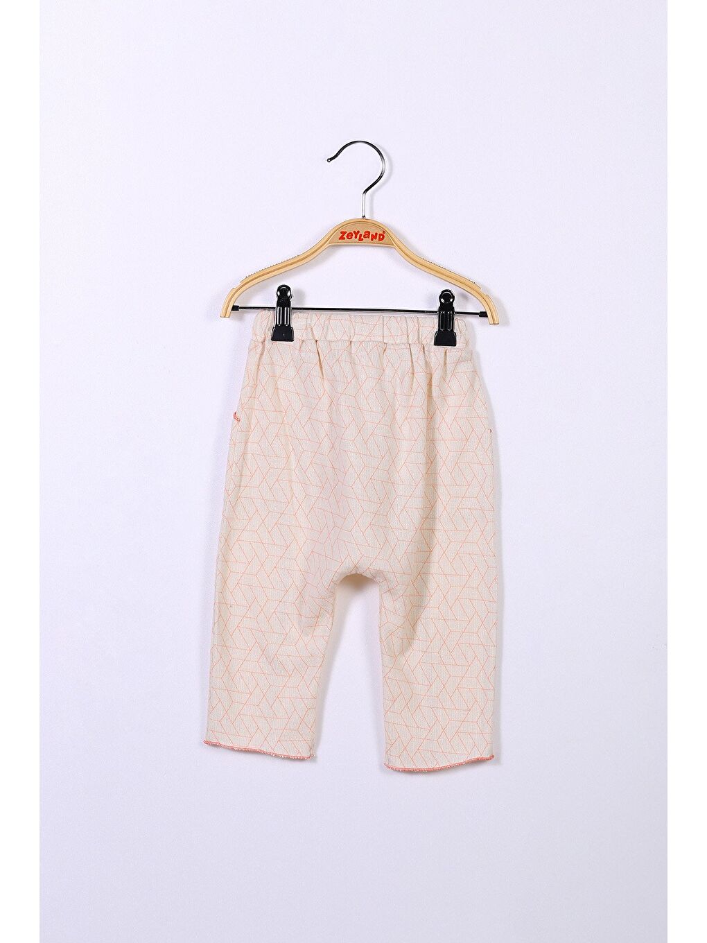 Ekru Kız Bebek Beli Lastikli Tek Alt (3-24Ay)-1