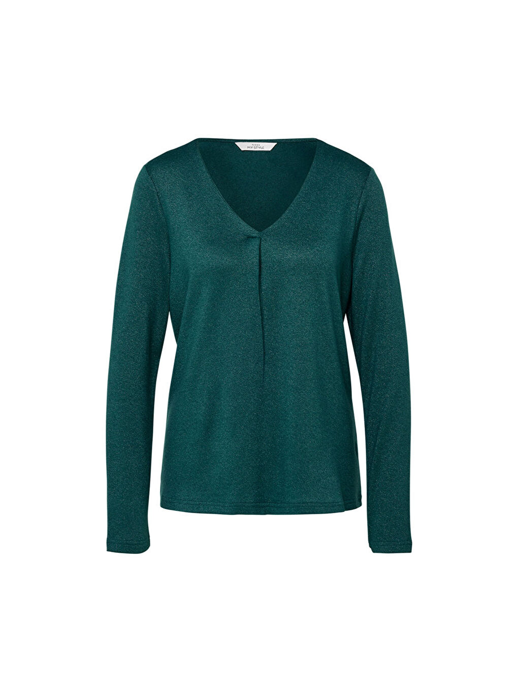 Kadın Bluz, Simli İplik, Petrol-4