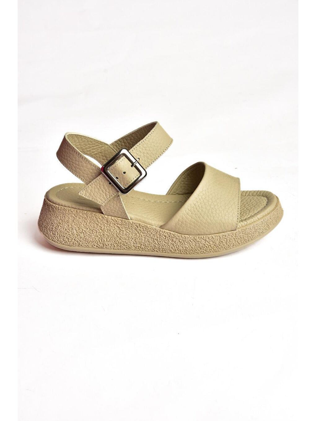 P5550502 Bej Kadın Sandalet-5