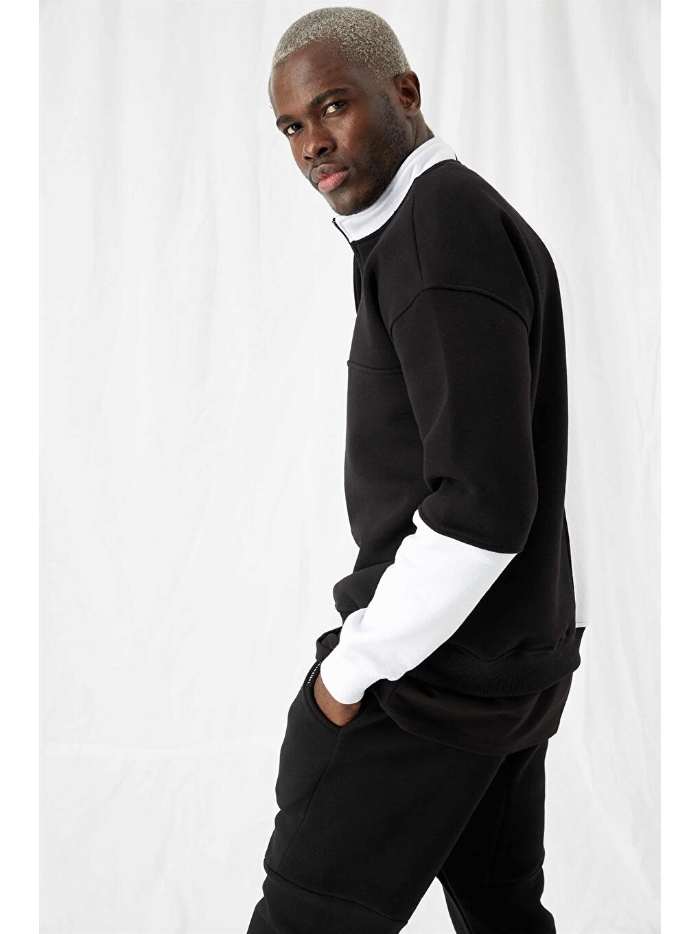 Erkek Siyah Eşofman Altı-2