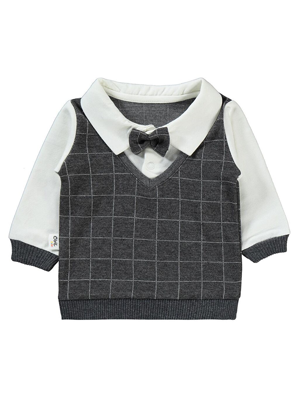 Baby Erkek Bebek Takım 6-18 Ay Antrasit-1