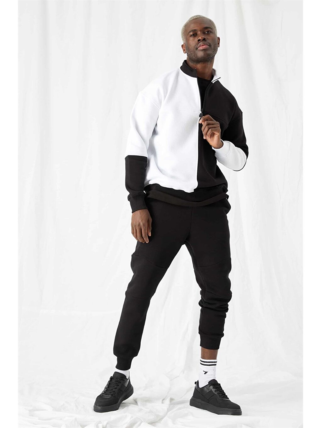 Erkek Siyah Eşofman Altı-3