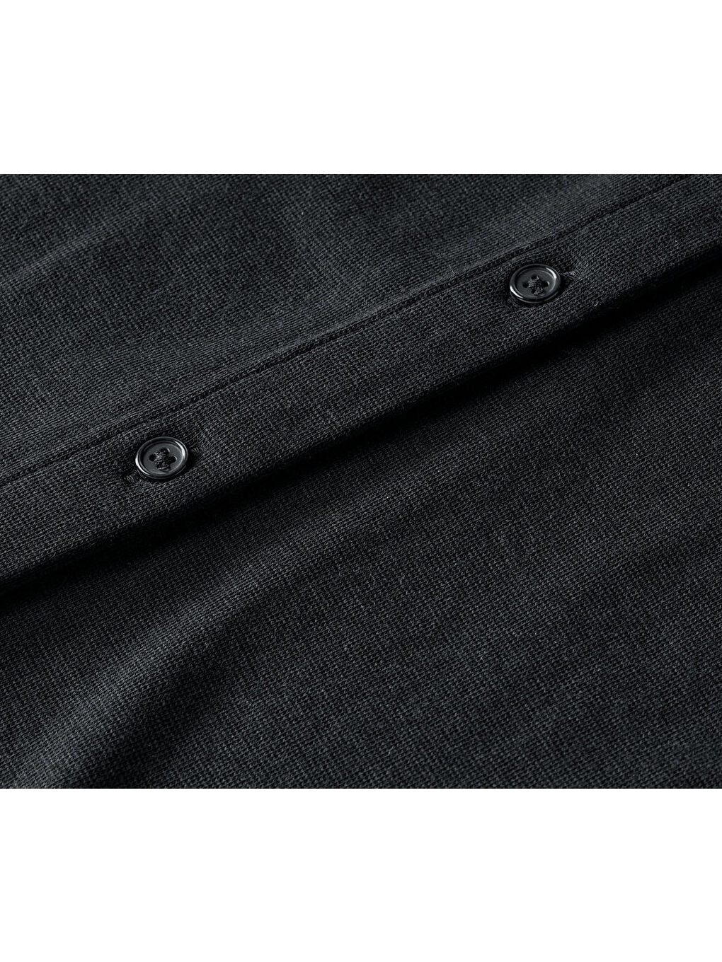 Kadın Bluz, Uzun Kol, Düğmeli, Siyah-6