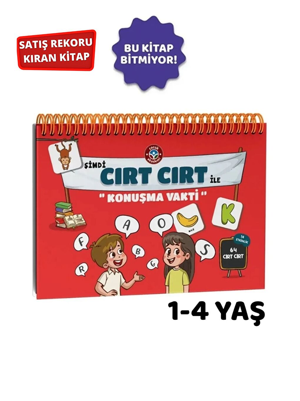 Çocuk Akademi Cırt Cırt İle Konuşma Vakti 1 4 Yaş Aktivite Kitabı