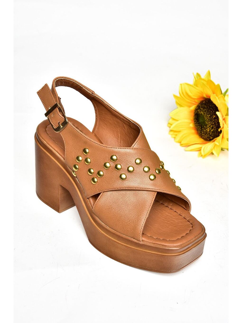 Kahverengi S9961210 Taba Kadın Sandalet-1