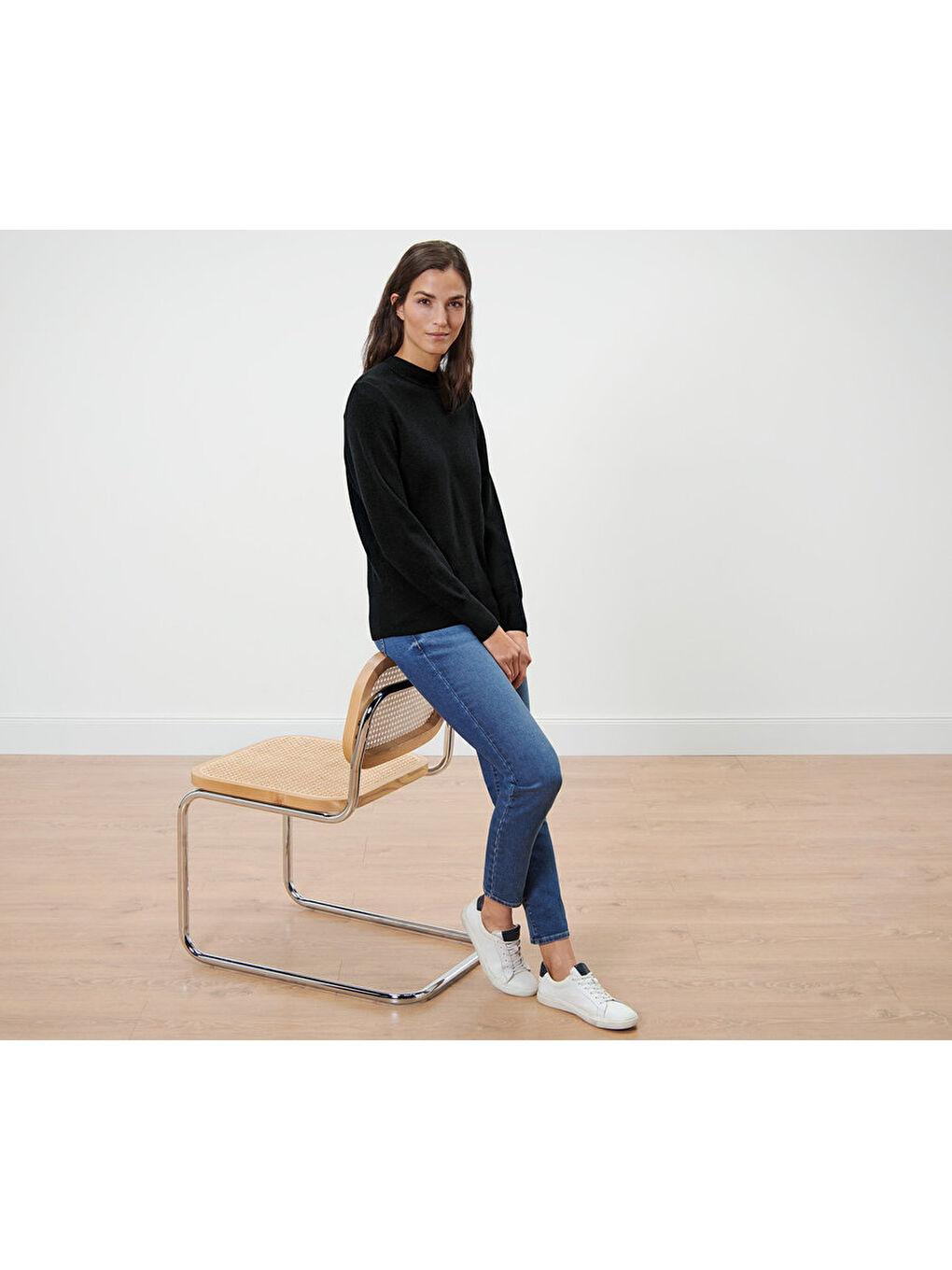 Kadın Kazak, Viskoz, Siyah