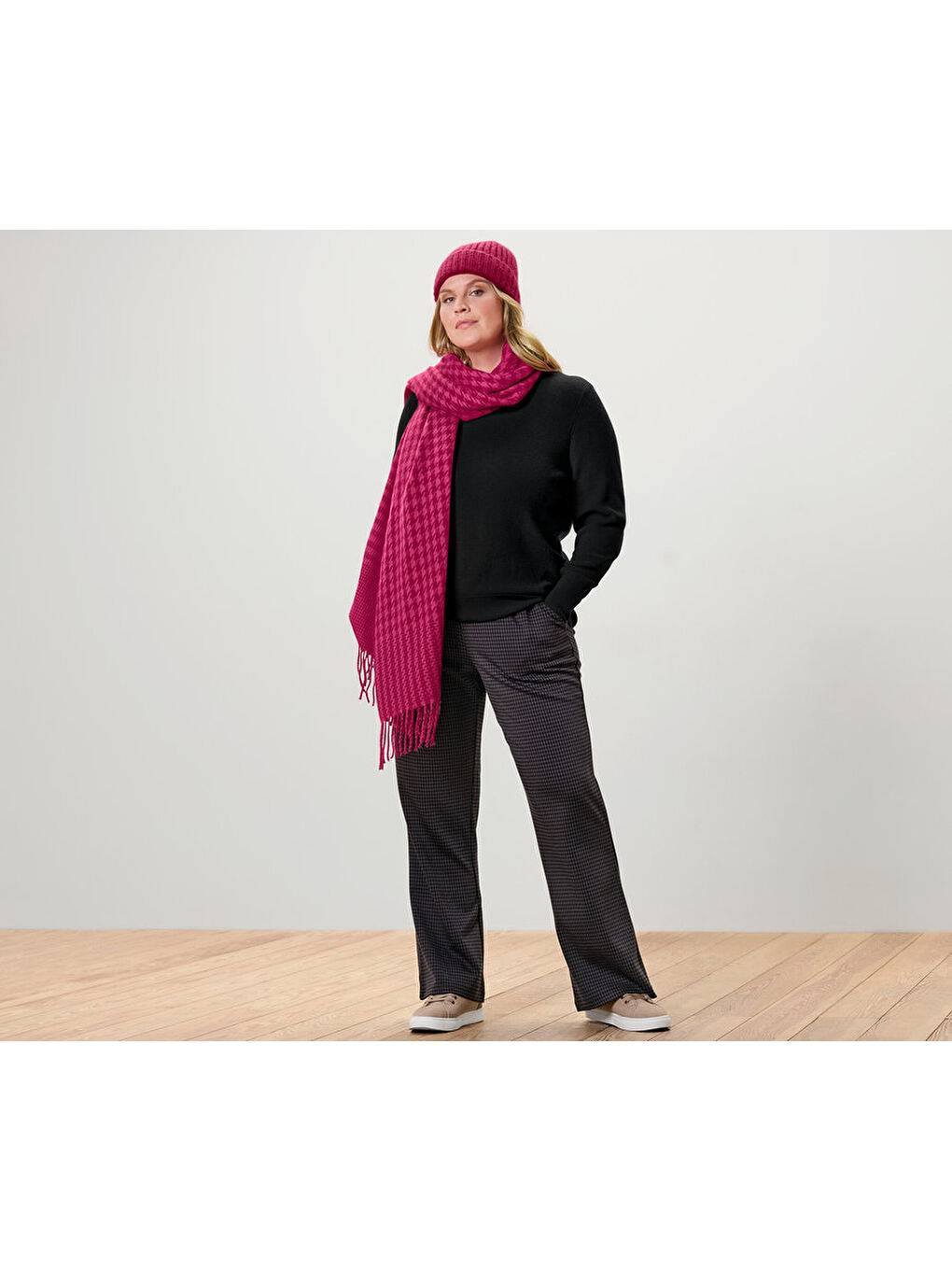 Kadın Kazak, Viskoz, Siyah-1