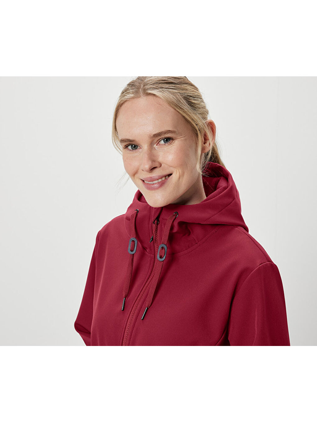 Kadın Softshell Palto, Kırmızı-5