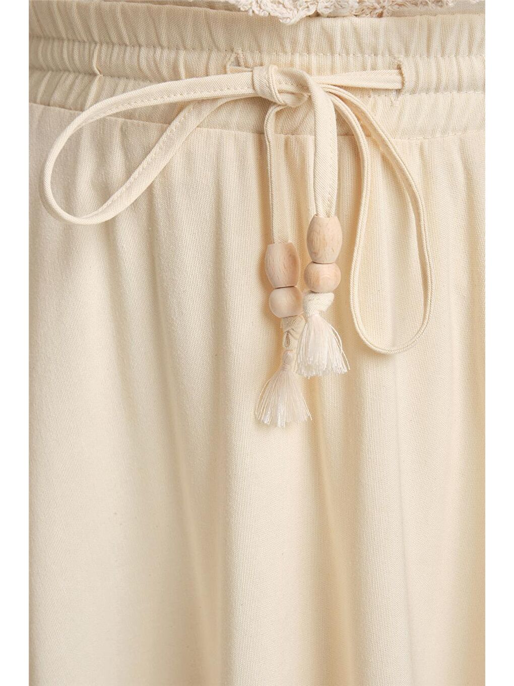 Bej Lastikli Godeli Etek 24Y1632 Aytaşı-3