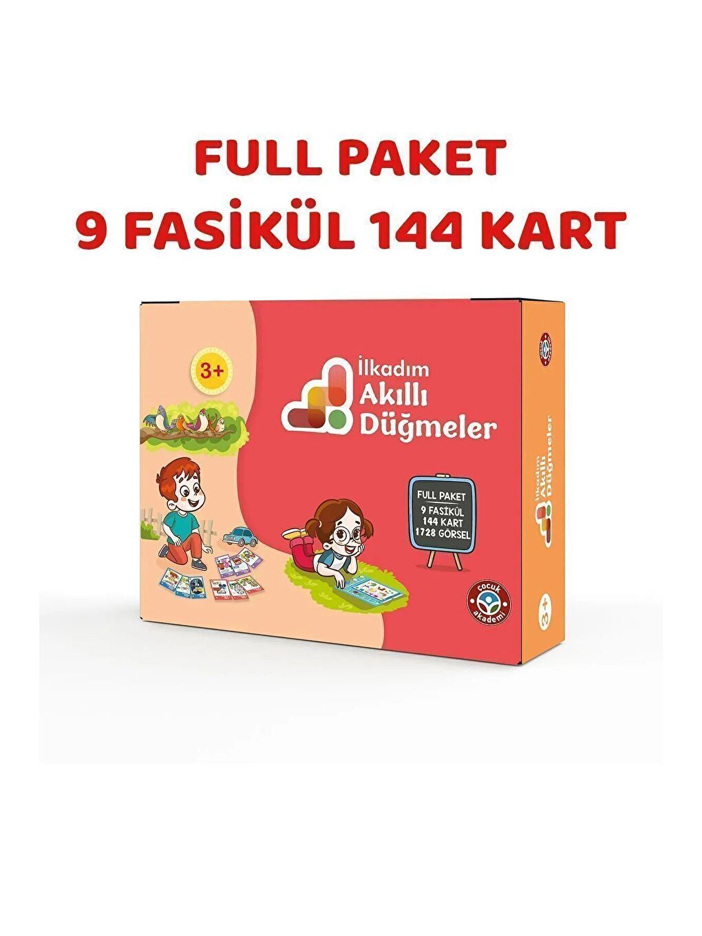 Çocuk Akademi Beyaz 3 Yaş Full Paket Akıllı Düğme