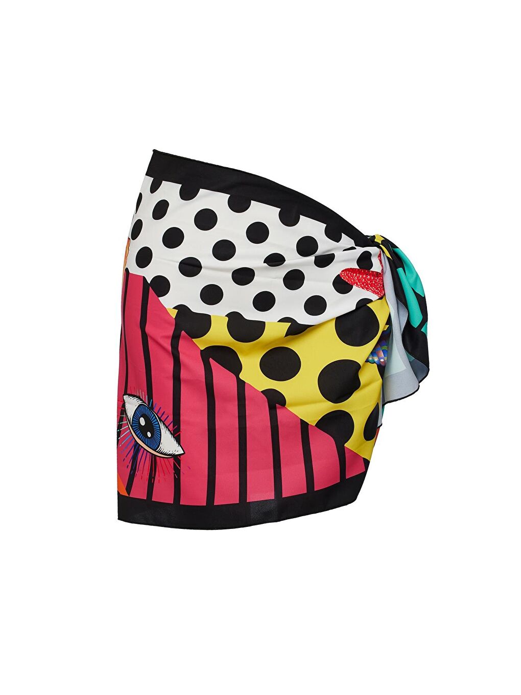 Karışık Hawaii Pareo İç Göstermez 145X50 Cm