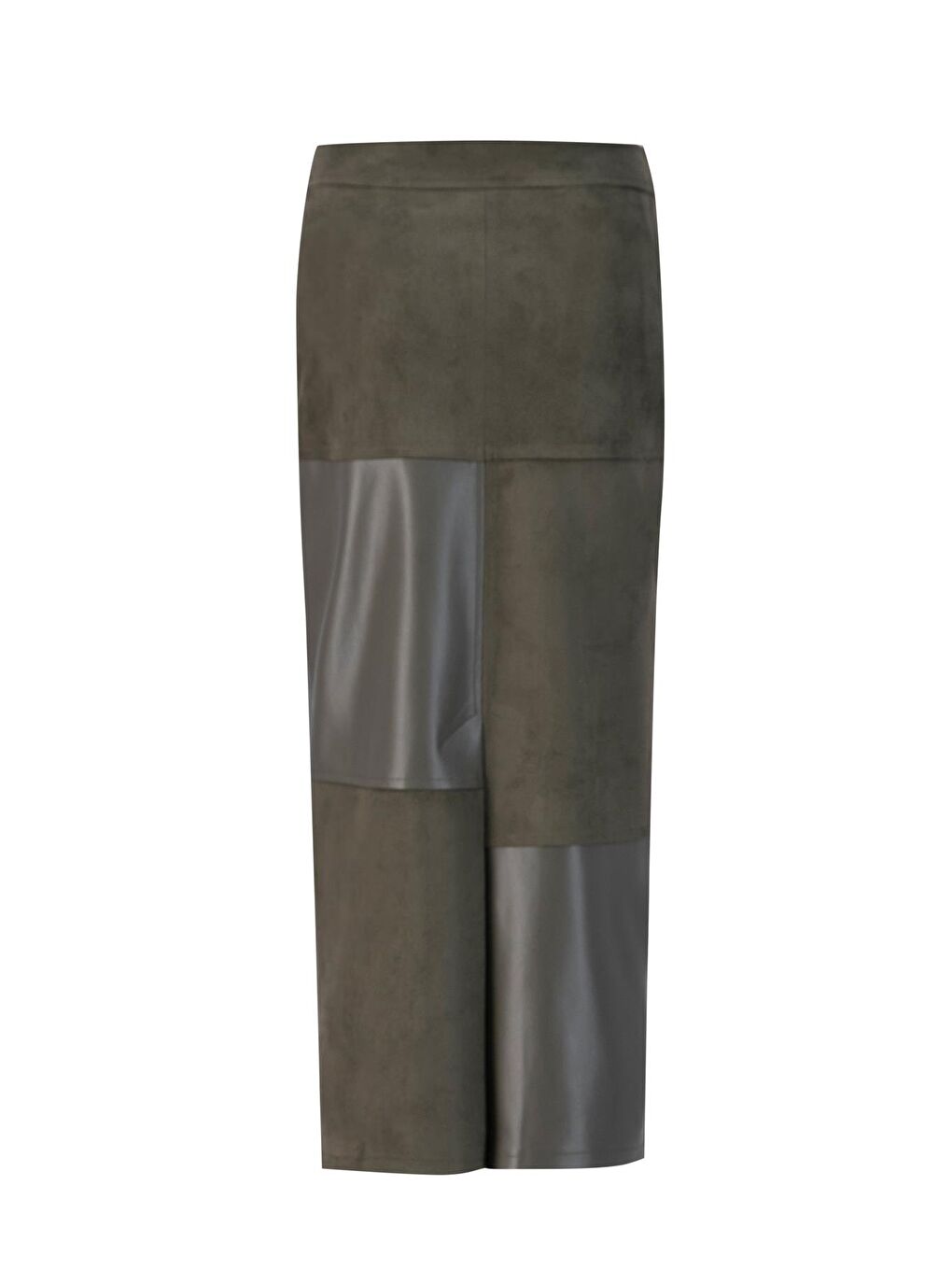 Ters Yüz Kalem Etek 24K1710 Haki-4