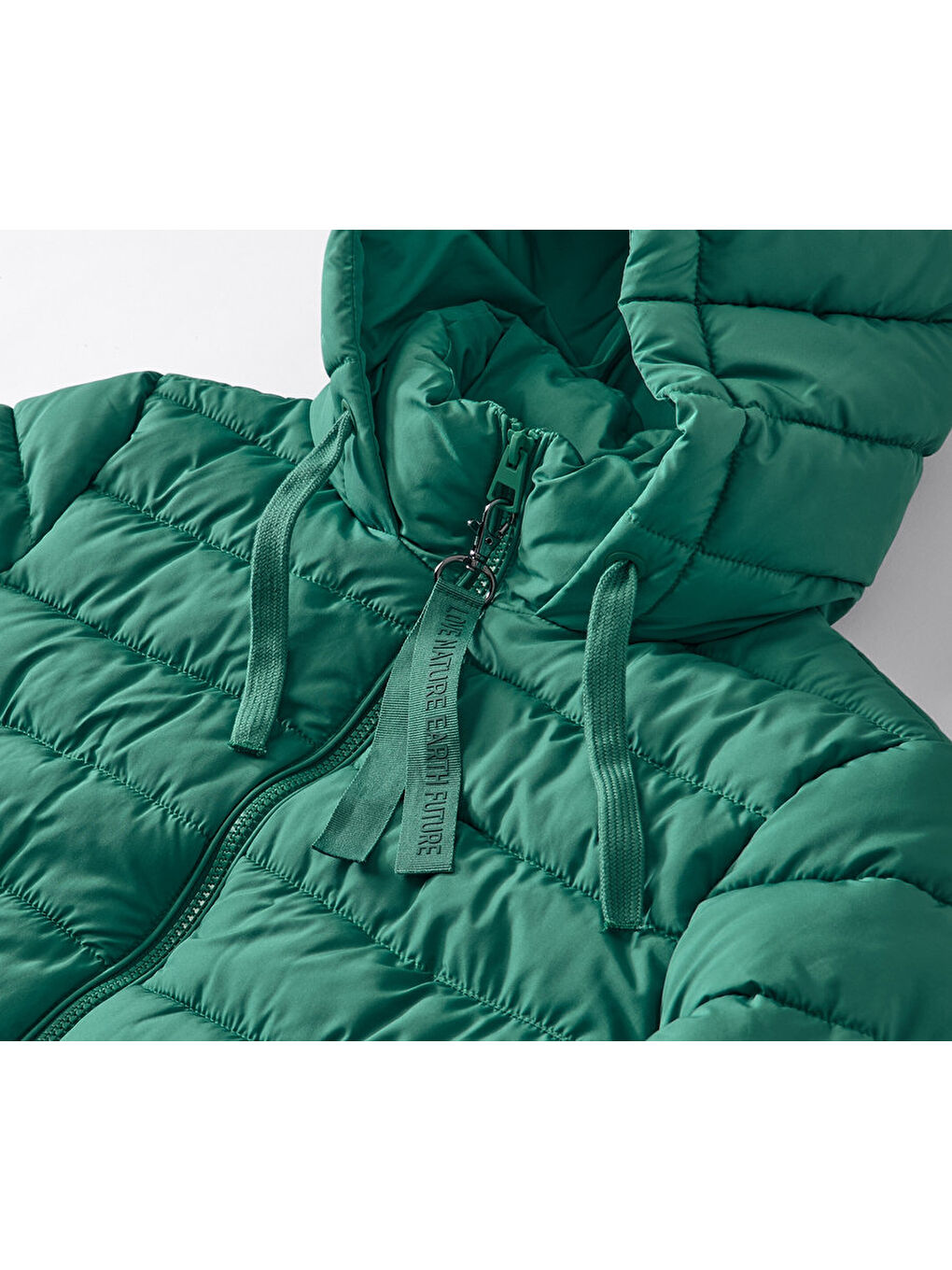 Kadın Kapitone Manto, Petrol-5