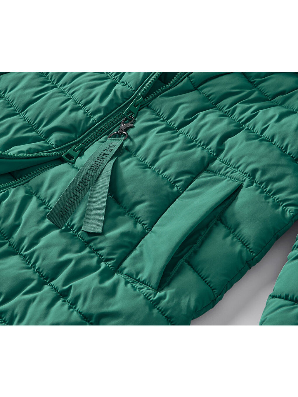 Kadın Kapitone Manto, Petrol-6