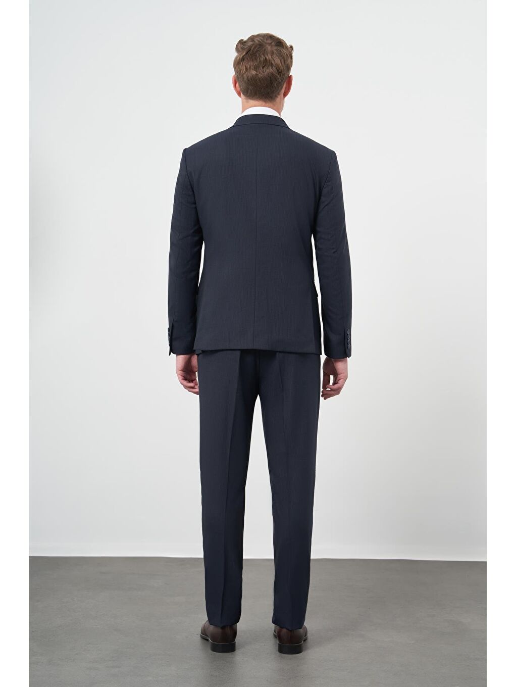 İMZA Lacivert Kılıç Yaka 6 Drop Slim Fit Classic Takım Elbise 1001245173 - 4