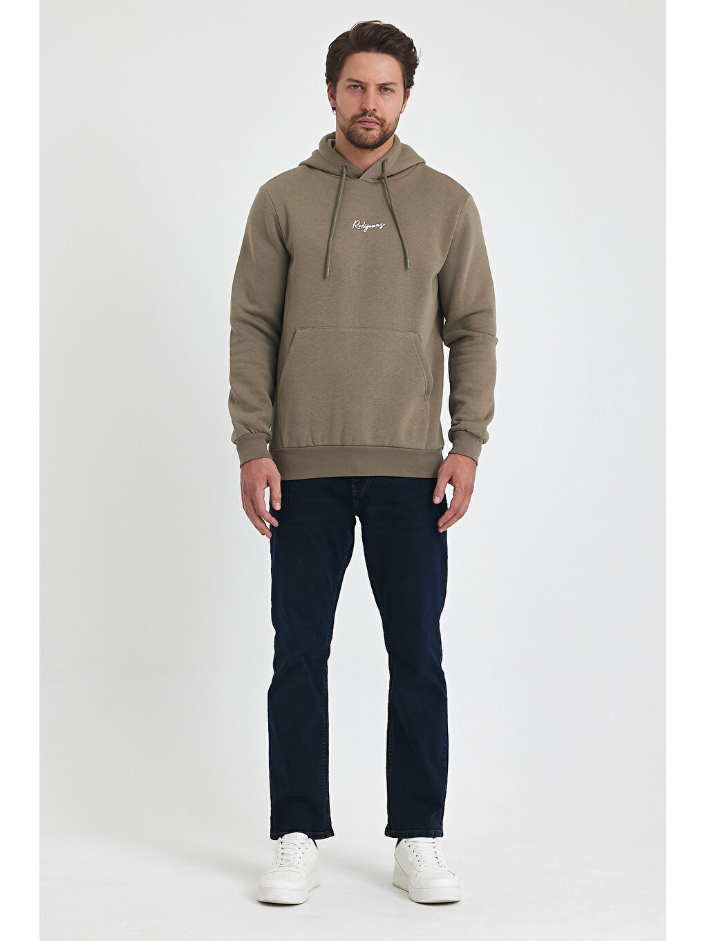 Rodi Vizon 3 İp Şardonlu Kapüşonlu Baskılı Cepli Sweatshirt 5281 - 4