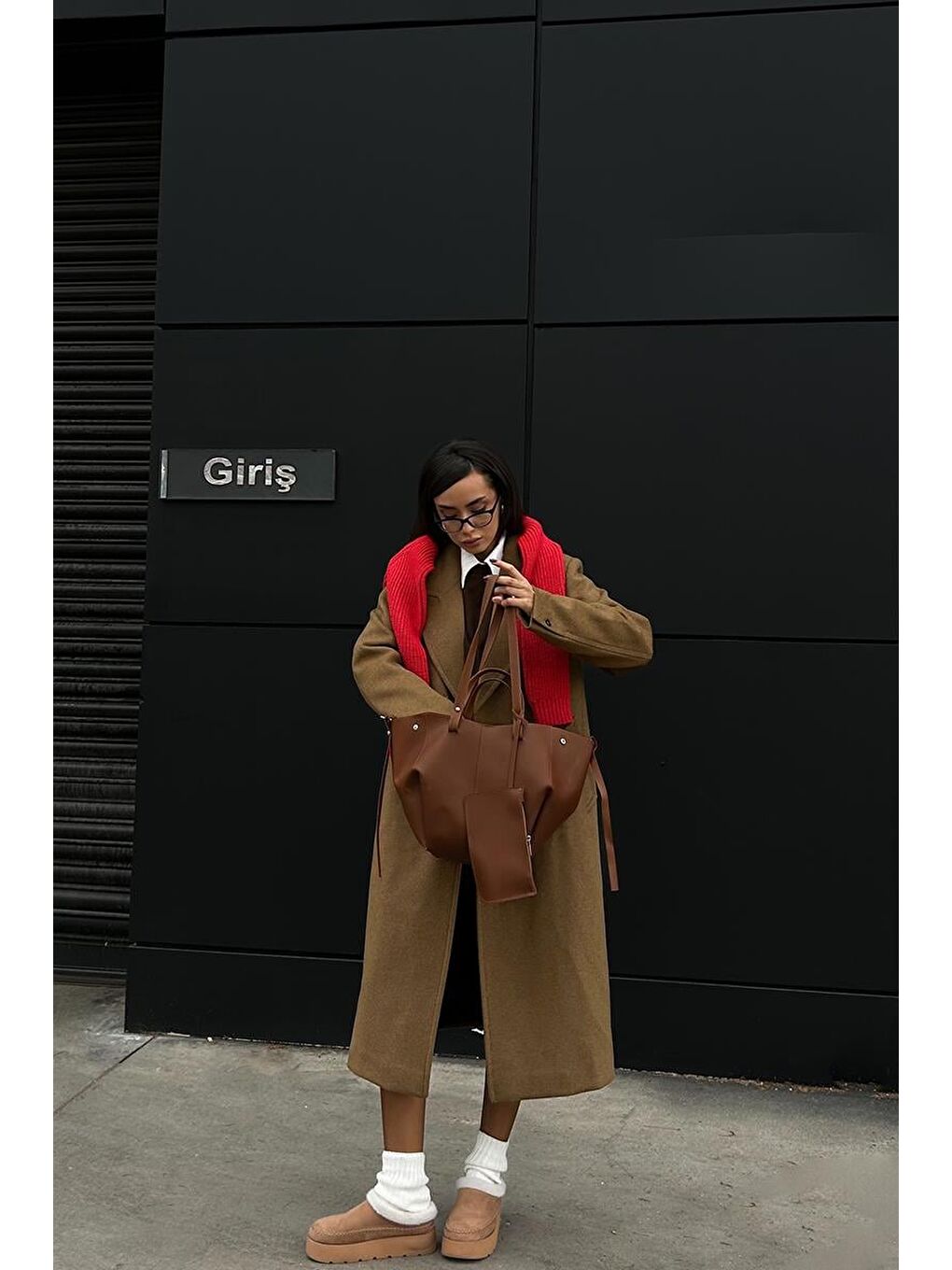 Kahverengi Champ City Omuz Çantası Taba-1