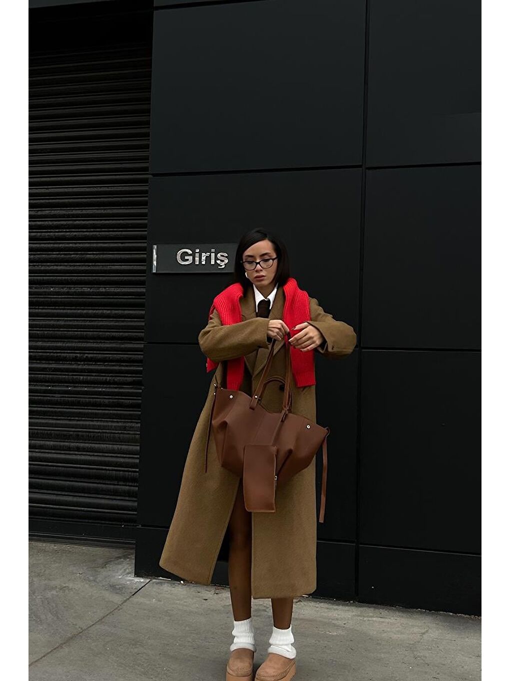 Kahverengi Champ City Omuz Çantası Taba-3