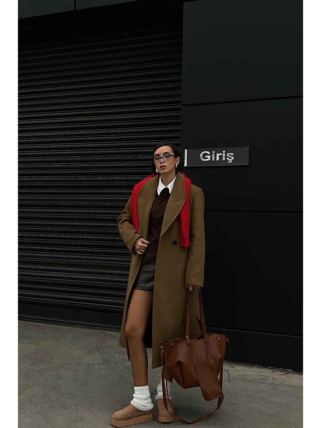 Kahverengi Champ City Omuz Çantası Taba-4