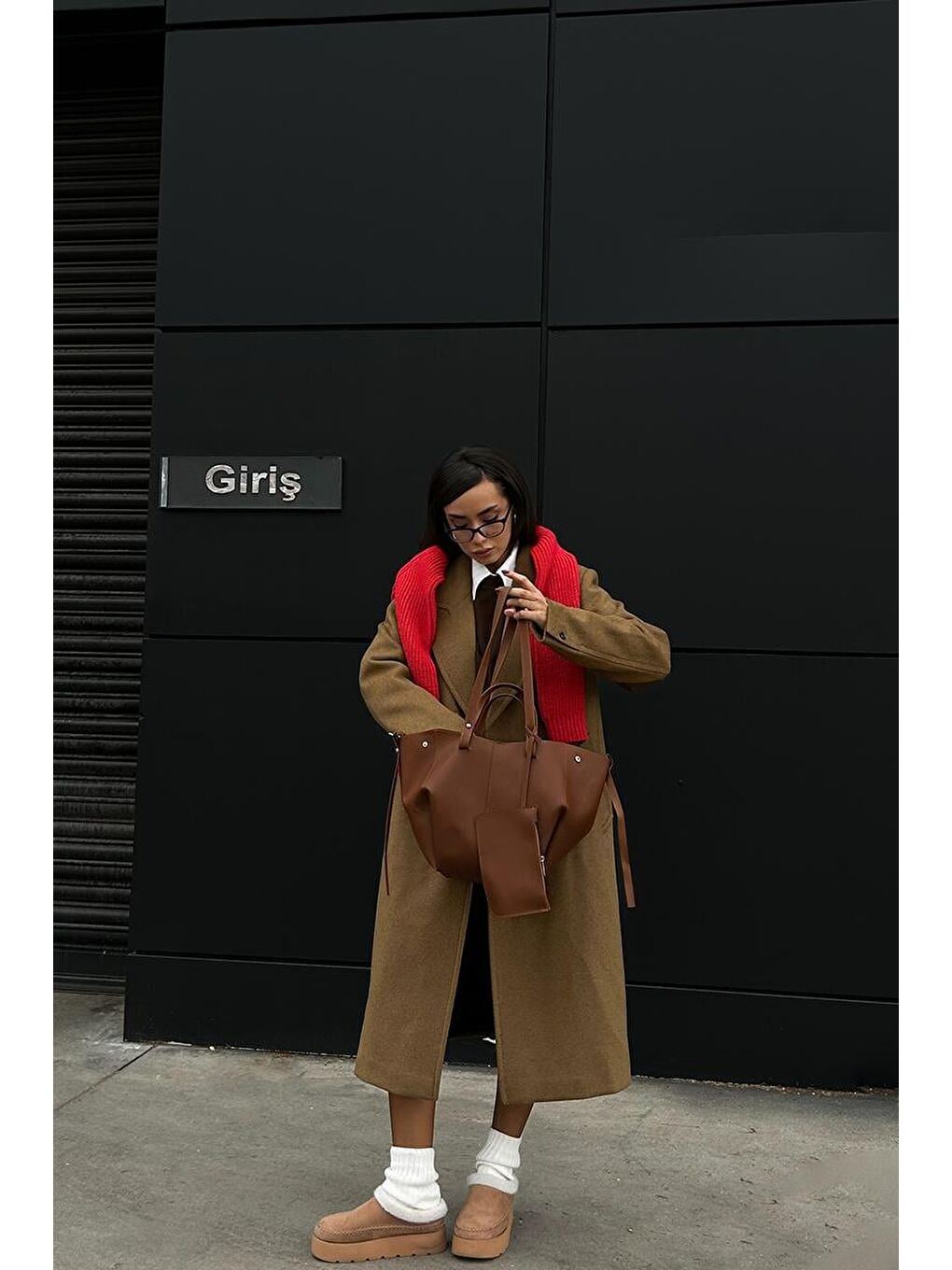 Kahverengi Champ City Omuz Çantası Taba-5