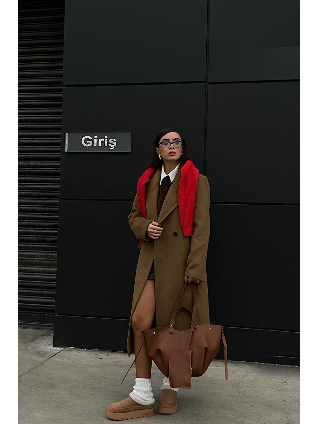 Kahverengi Champ City Omuz Çantası Taba-6