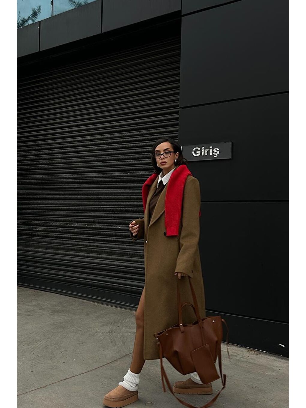 Kahverengi Champ City Omuz Çantası Taba-7