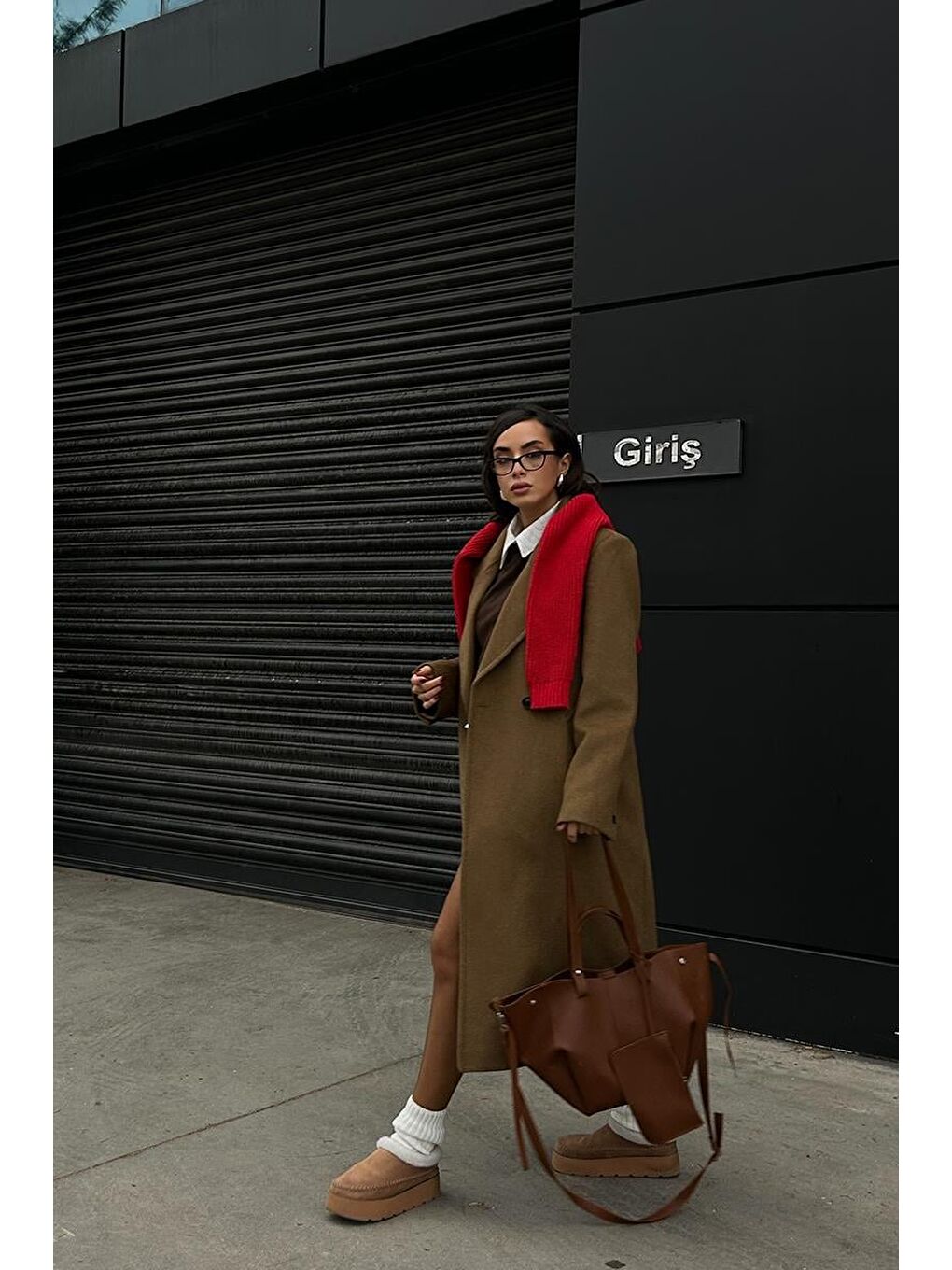 Kahverengi Champ City Omuz Çantası Taba-11